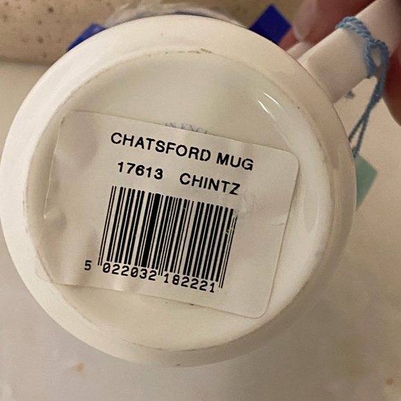 Bone china tea strainer and mug - Picture 2 of 6